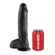King Cock 25 Cm Dildo With Testicles Black