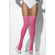 Suspender Stockings :Opaque Hold-Ups Neon Pink