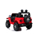 Véhicule pour enfants - Voiture électrique Jeep Wrangler Rubicon - sous licence - 12V10AH batterie,4 moteurs+ 2,4Ghz+siège cuir+EVA -Rouge