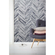 Non-Woven Wallpaper - Herringbone Pure - Size 400 X 250 Cm