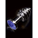 Anal Plug : Jewelery Ribbed Silver Blue Dolce Piccante 8713221485533